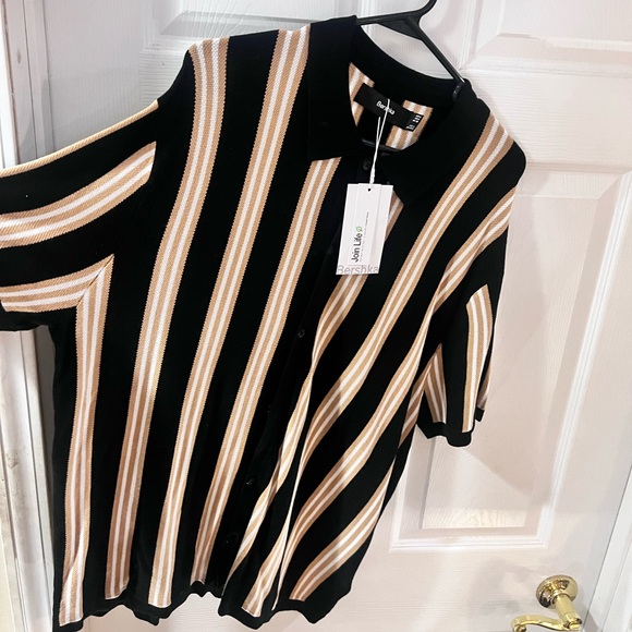 Bershka ASOS Striped button Up M - Picture 5 of 5